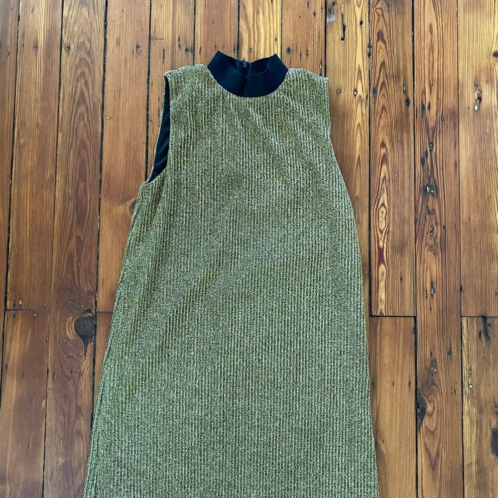 Zara gold sparkle dress